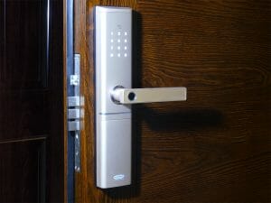 Hisec Mars ujjlenyomatos okos kilincs - arany