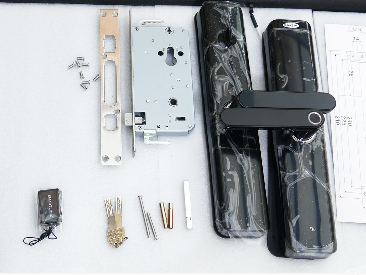 HiSec Vénusz okos zár ujjlenyomat olvasóval - termékkép