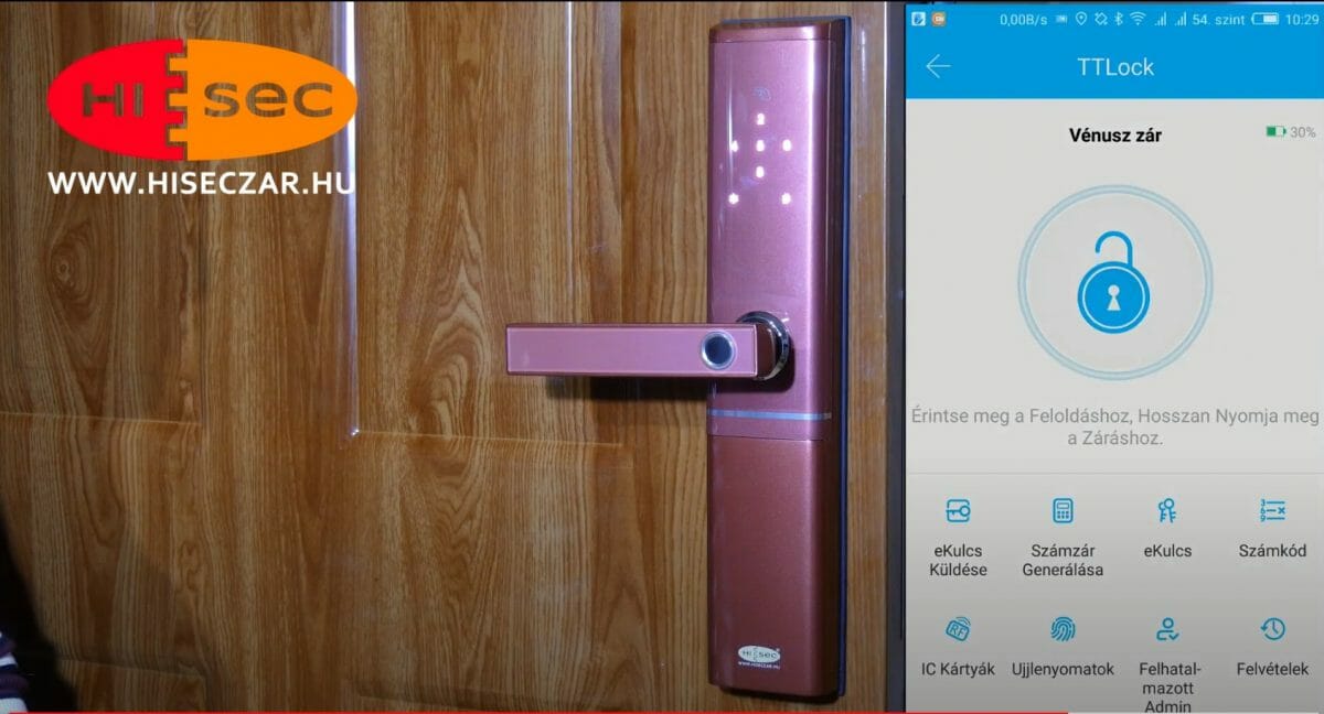 HiSec "Mars" okos zár első lépések - Bemutató videó